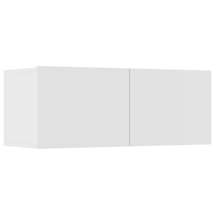tv-skabe 4 stk. 80x30x30 cm konstrueret træ hvid