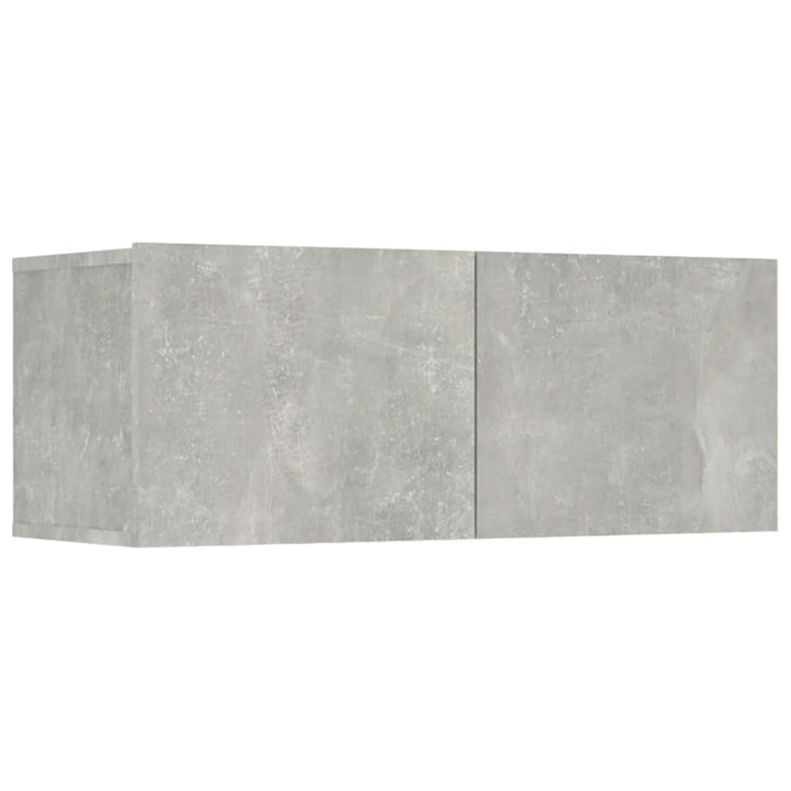 tv-skabe 4 stk. 80x30x30 cm konstrueret træ betongrå