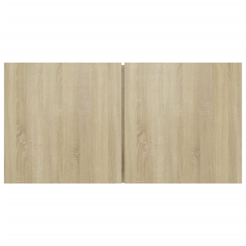 tv-skabssæt 5 dele konstrueret træ sonoma-eg