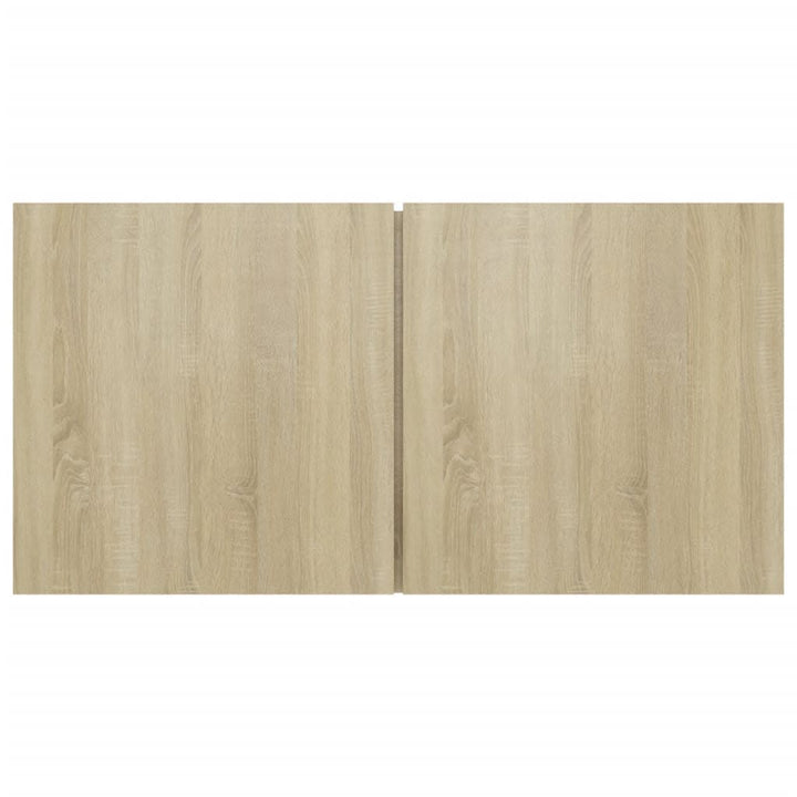 tv-skabssæt 5 dele konstrueret træ sonoma-eg