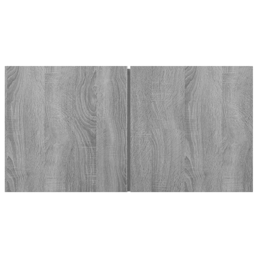 tv-skabssæt 5 dele konstrueret træ grå sonoma-eg