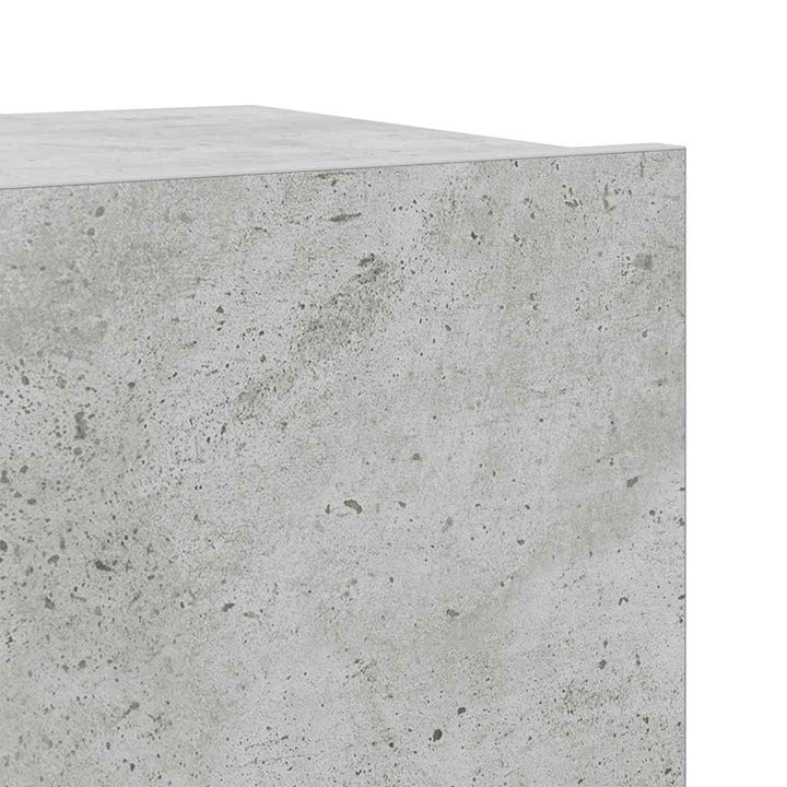 tv-skabssæt 7 dele konstrueret træ betongrå