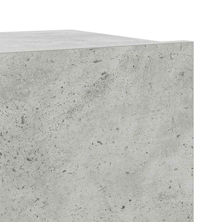 tv-skabssæt 7 dele konstrueret træ betongrå