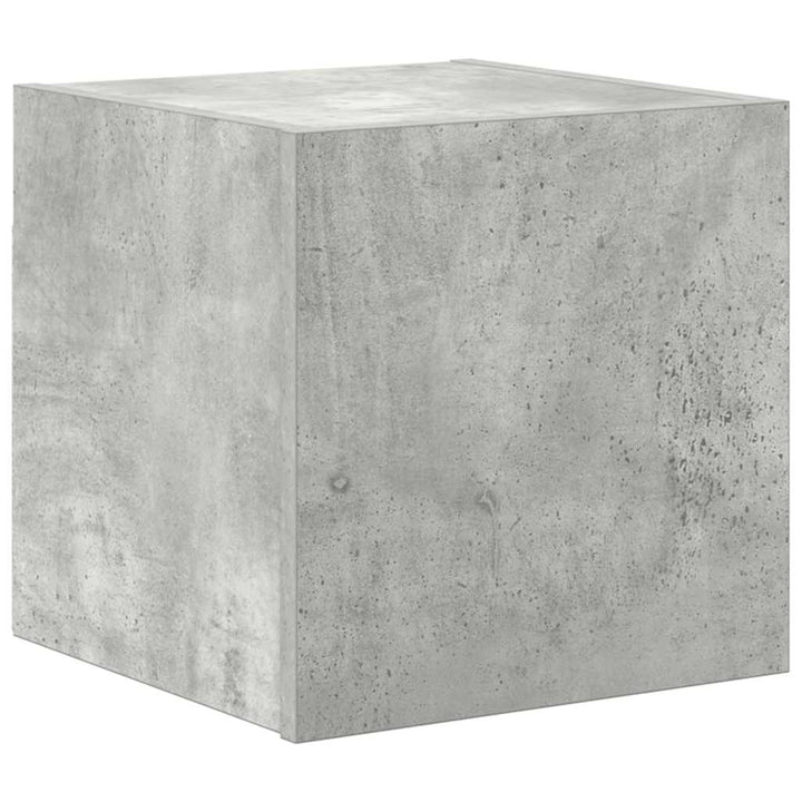 tv-skabssæt 7 dele konstrueret træ betongrå