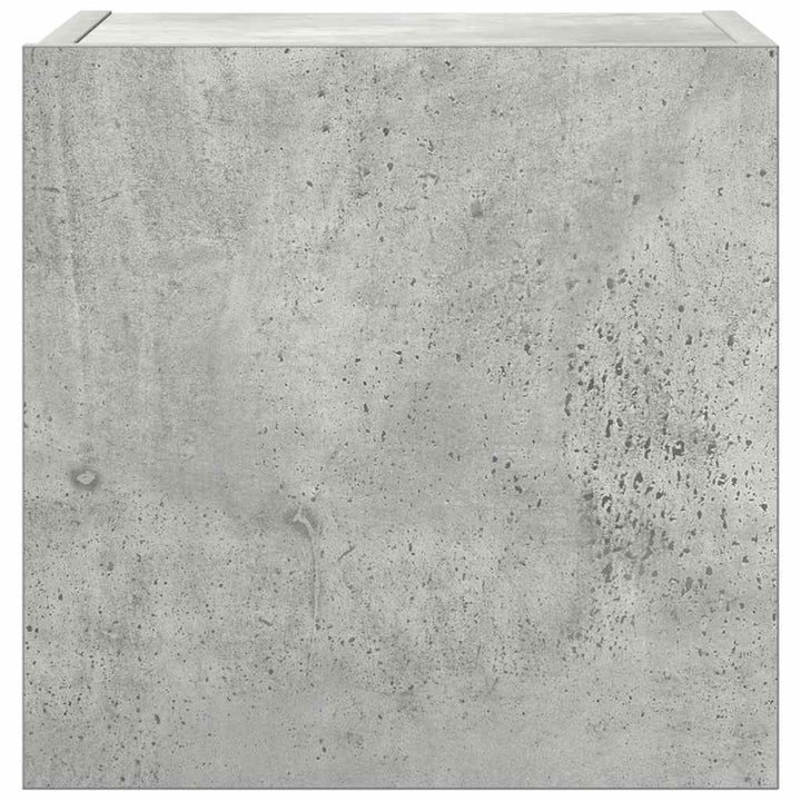 tv-skabssæt 7 dele konstrueret træ betongrå