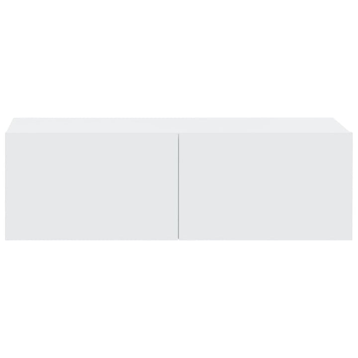 tv-skabssæt 6 dele konstrueret træ hvid