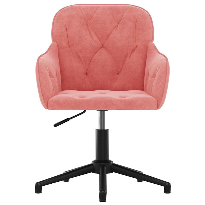 drejelig kontorstol fløjl pink