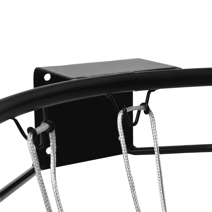 basketkurv 45 cm stål sort