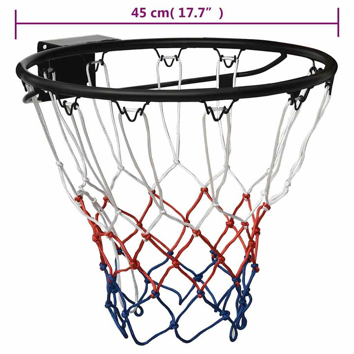 basketkurv 45 cm stål sort