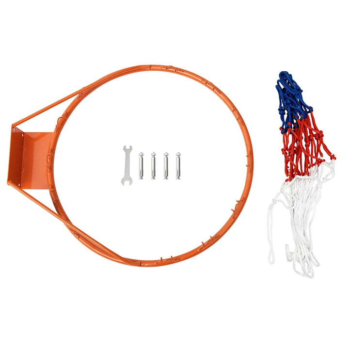basketkurv 39 cm stål orange