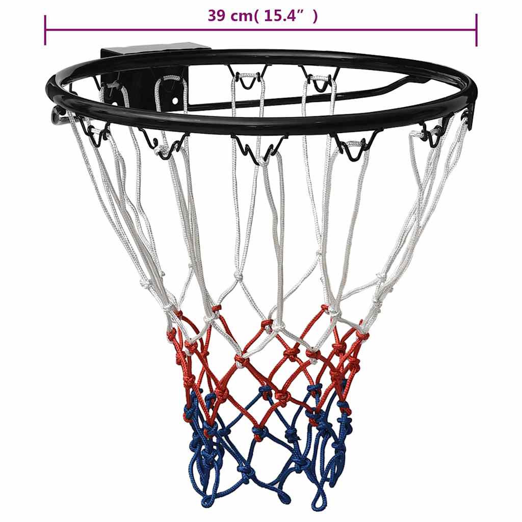 basketkurv 39 cm stål sort