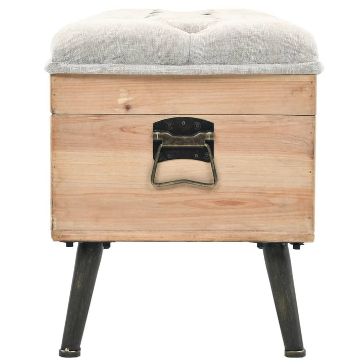 Opbevaringsbænk 110 cm Solid Fyr