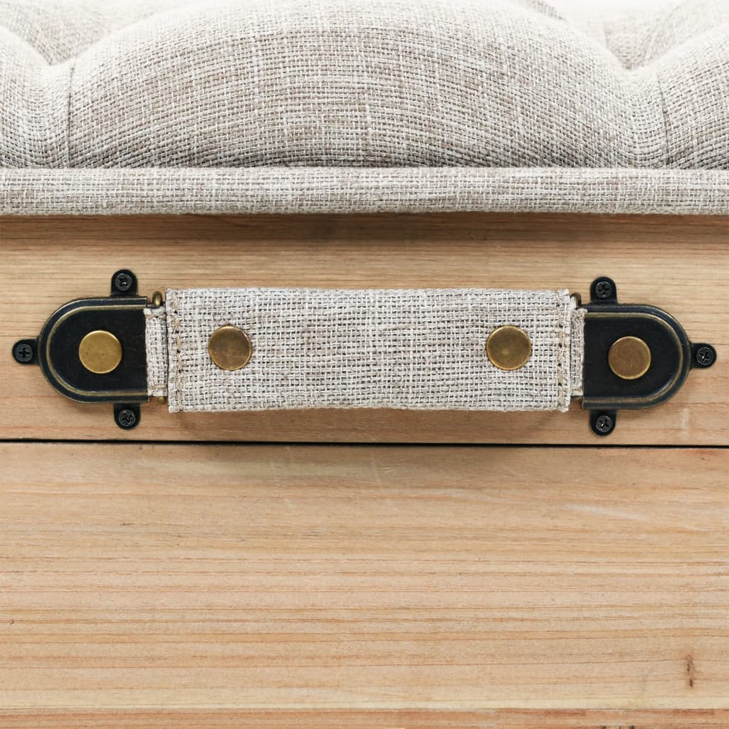 Opbevaringsbænk 110 cm Solid Fyr