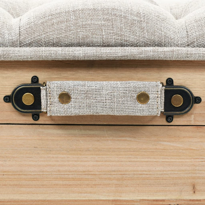 Opbevaringsbænk 110 cm Solid Fyr