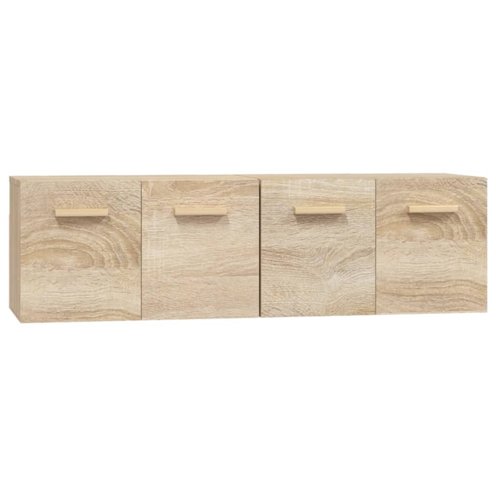 vægskabe 2 stk. 60x36,5x35 cm konstrueret træ sonoma-eg