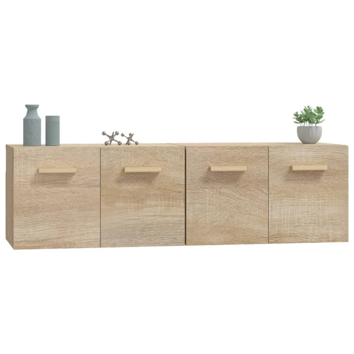 vægskabe 2 stk. 60x36,5x35 cm konstrueret træ sonoma-eg