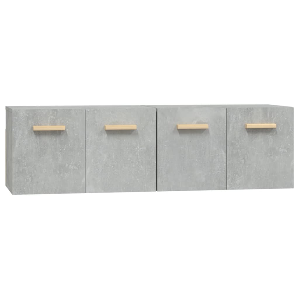 vægskabe 2 stk. 60x36,5x35 cm konstrueret træ betongrå