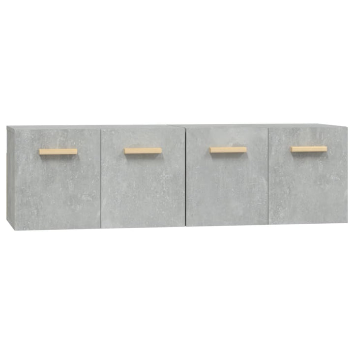 vægskabe 2 stk. 60x36,5x35 cm konstrueret træ betongrå