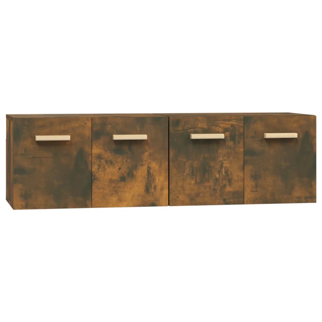 vægskabe 2 stk. 60x36,5x35 cm konstrueret træ sonoma-eg