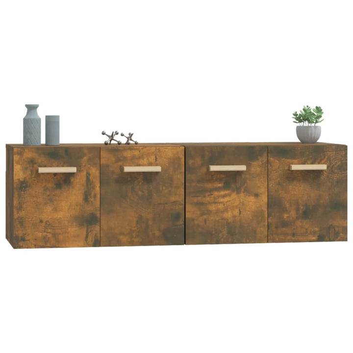 vægskabe 2 stk. 60x36,5x35 cm konstrueret træ sonoma-eg