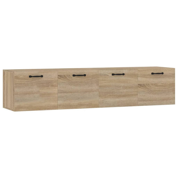 vægskabe 2 stk. 60x36,5x35 cm konstrueret træ sonoma-eg