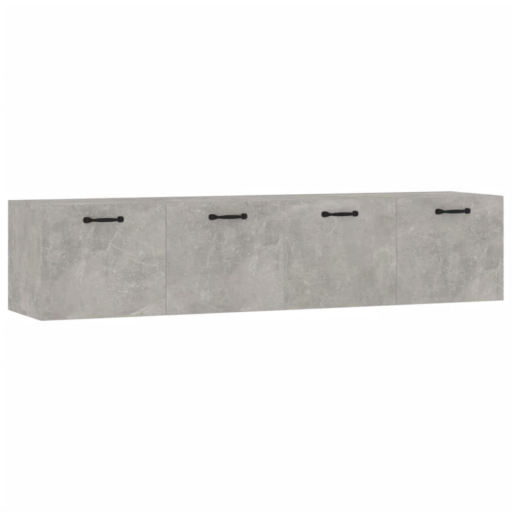 vægskabe 2 stk. 60x36,5x35 cm konstrueret træ betongrå