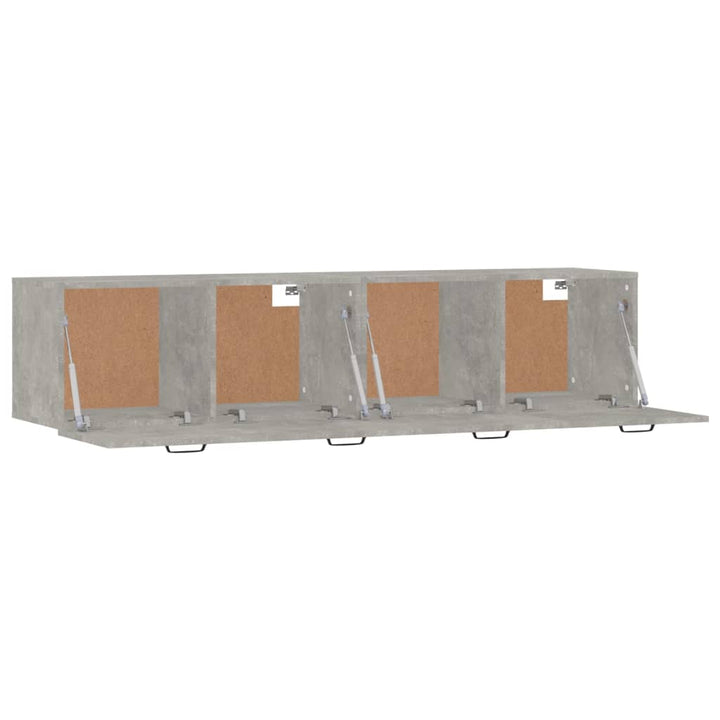 vægskabe 2 stk. 60x36,5x35 cm konstrueret træ betongrå