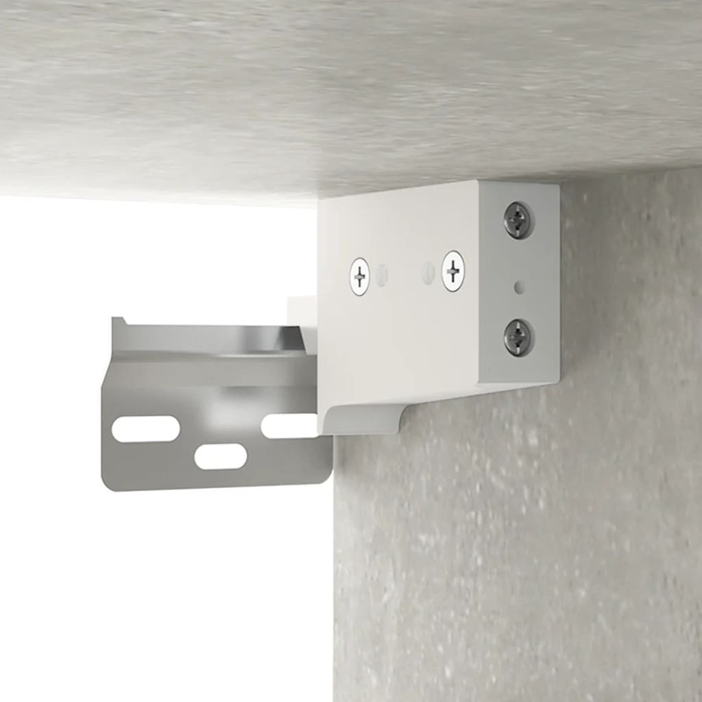 vægskabe 2 stk. 60x36,5x35 cm konstrueret træ betongrå
