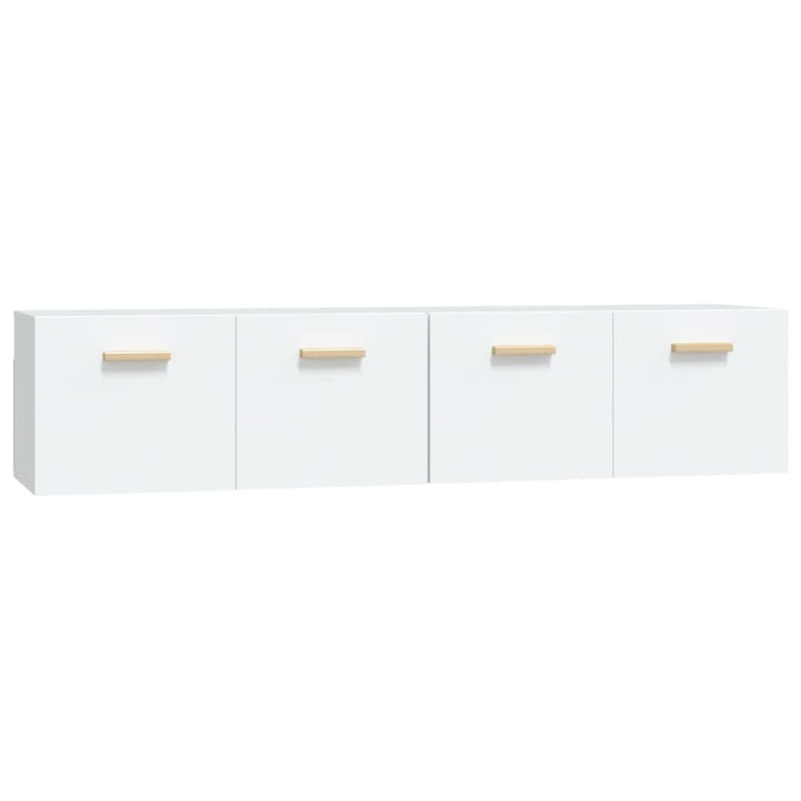 vægskabe 2 stk. 80x35x36,5 cm konstrueret træ hvid
