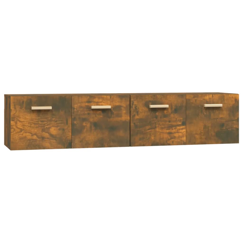 vægskabe 2 stk. 80x35x36,5 cm konstrueret træ sonoma-eg
