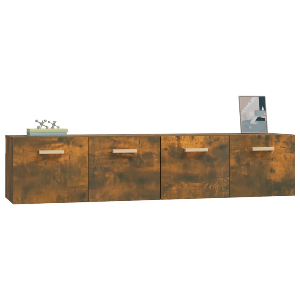 vægskabe 2 stk. 80x35x36,5 cm konstrueret træ sonoma-eg