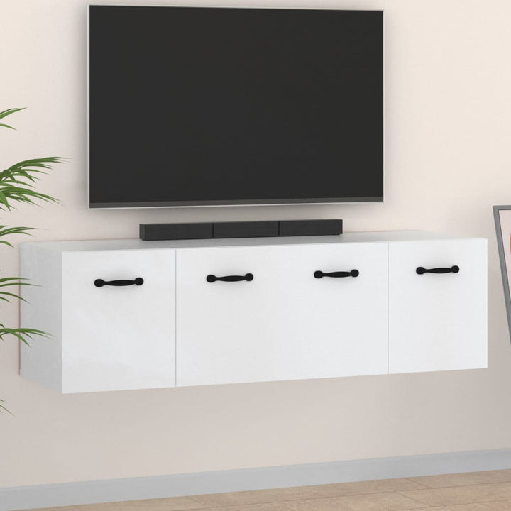 vægskabe 2 stk. 80x35x36,5 cm konstrueret træ hvid