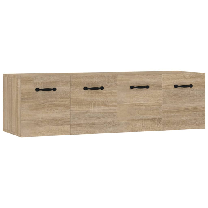 vægskabe 2 stk. 80x35x36,5 cm konstrueret træ sonoma-eg
