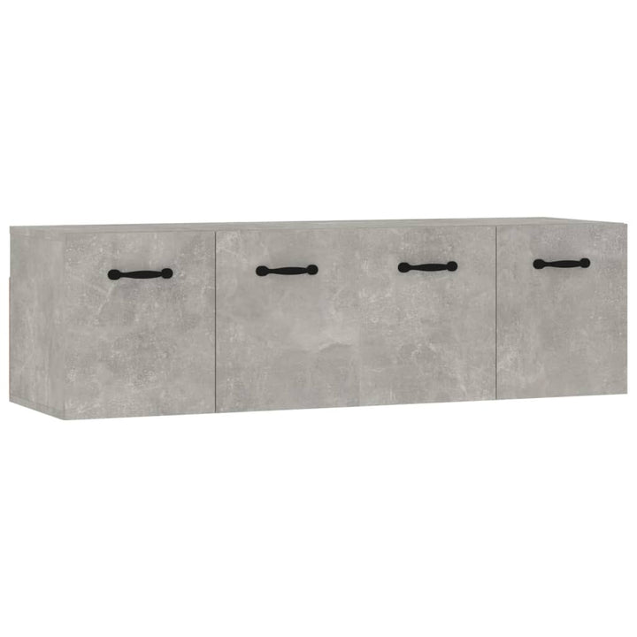 vægskabe 2 stk. 80x35x36,5 cm konstrueret træ betongrå