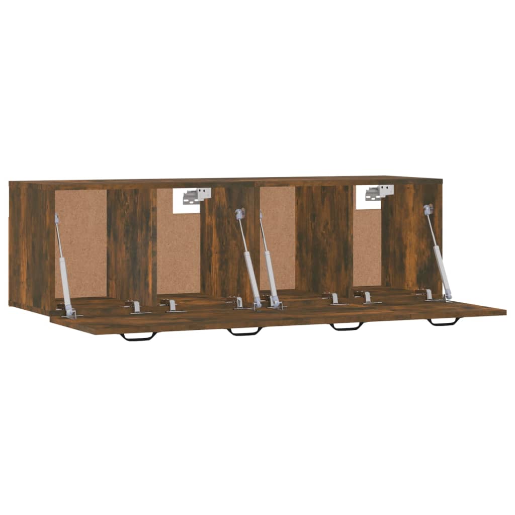 vægskabe 2 stk. 80x35x36,5 cm konstrueret træ sonoma-eg