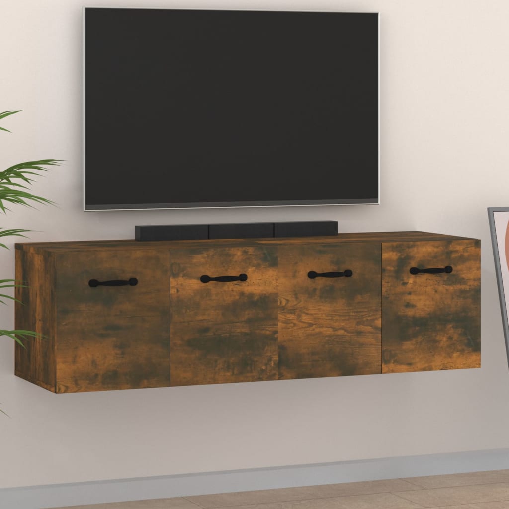 vægskabe 2 stk. 80x35x36,5 cm konstrueret træ sonoma-eg