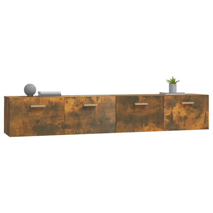 vægskabe 2 stk. 100x36,5x35 cm konstrueret træ sonoma-eg