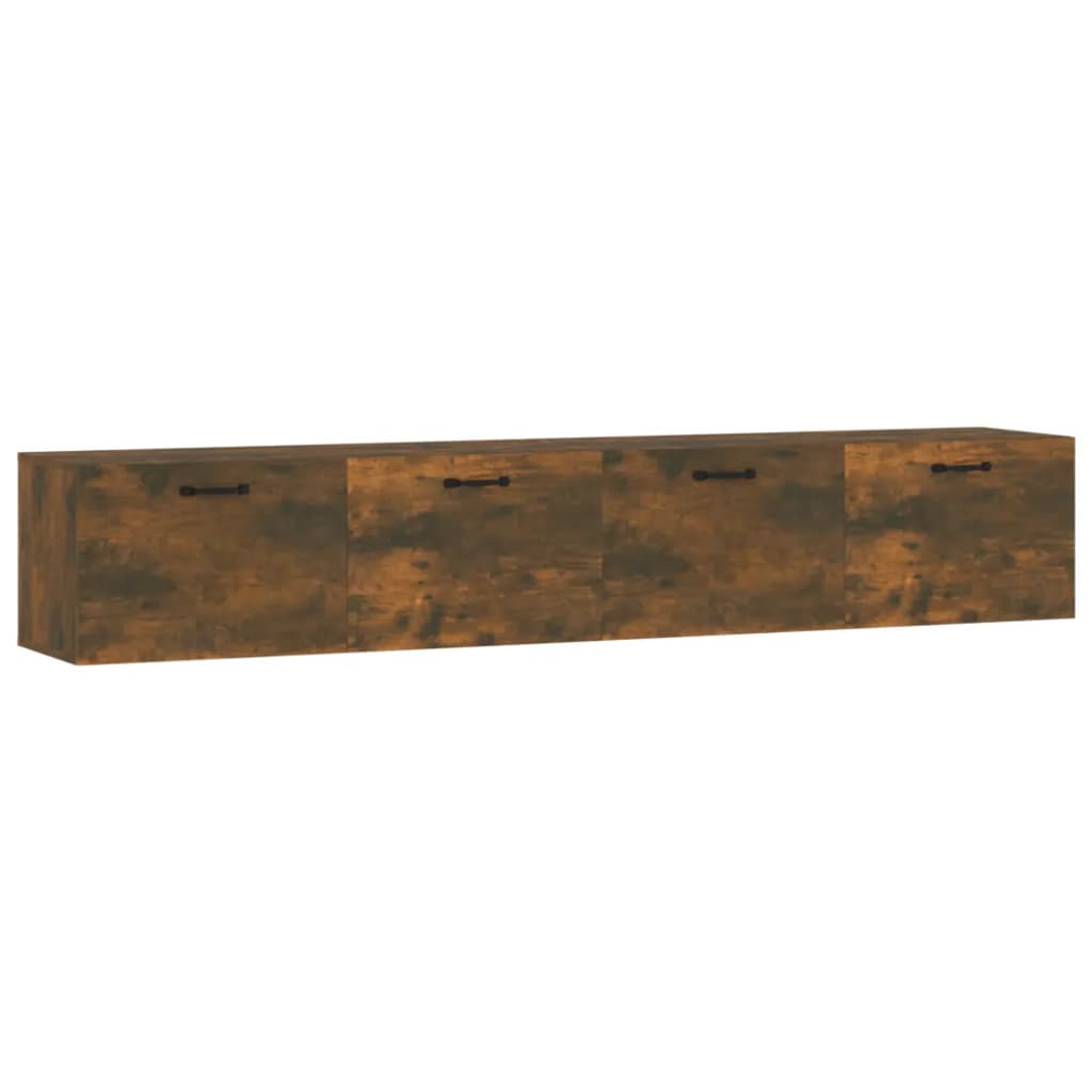 vægskabe 2 stk. 100x36,5x35 cm konstrueret træ sonoma-eg