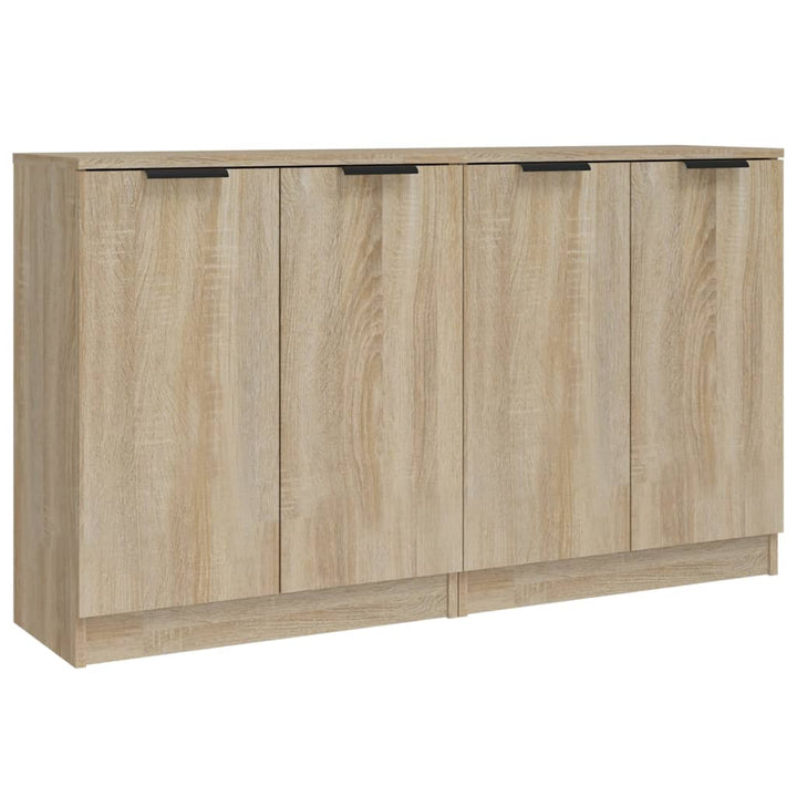 skænke 2 stk. 60x30x70 cm konstrueret træ sonoma-eg
