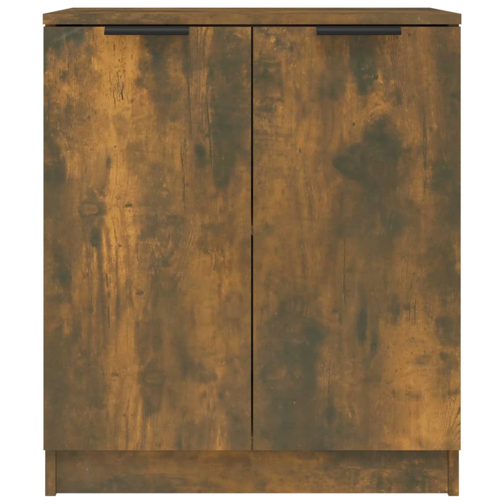 skænke 2 stk. 60x30x70 cm konstrueret træ røget egetræsfarve