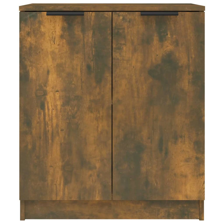 skænke 2 stk. 60x30x70 cm konstrueret træ røget egetræsfarve