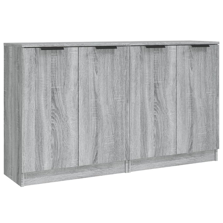 skænke 2 stk. 60x30x70 cm konstrueret træ grå sonoma-eg
