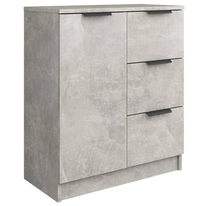 skænke 2 stk. 60x30x70 cm konstrueret træ betongrå