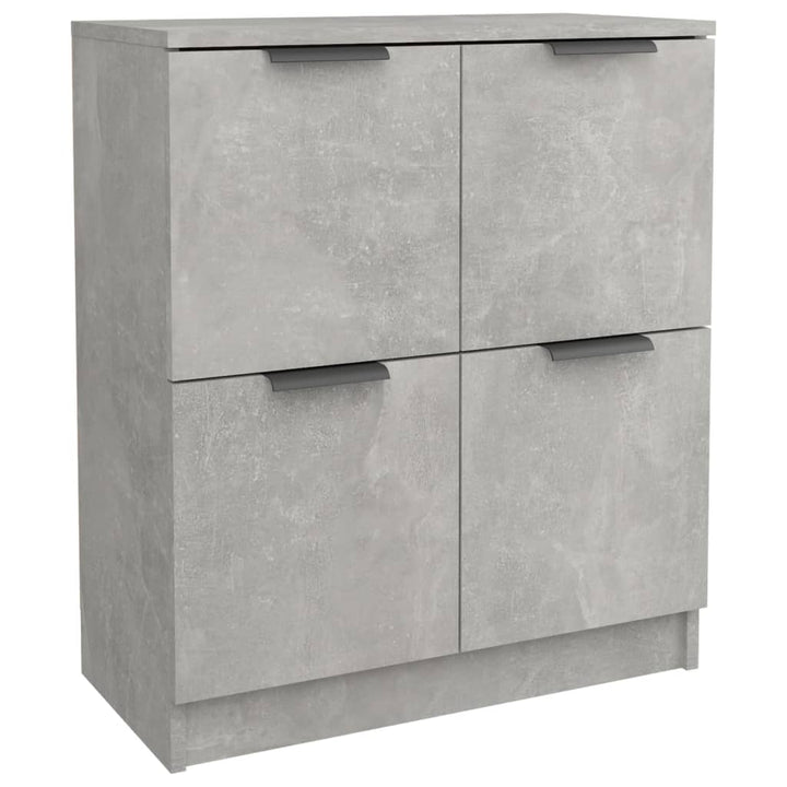 skænke 2 stk. 60x30x70 cm konstrueret træ betongrå