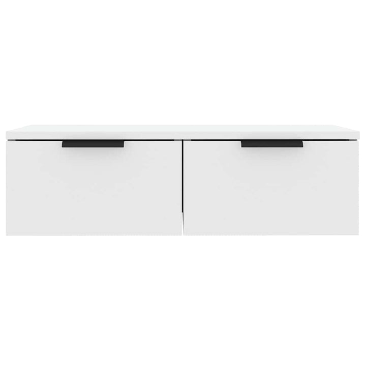 vægskabe 2 stk. 68x30x20 cm konstrueret træ hvid