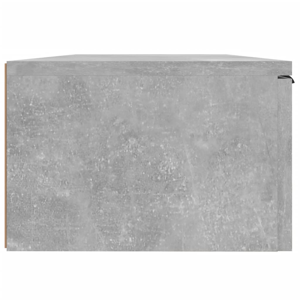 vægskabe 2 stk. 68x30x20 cm konstrueret træ betongrå