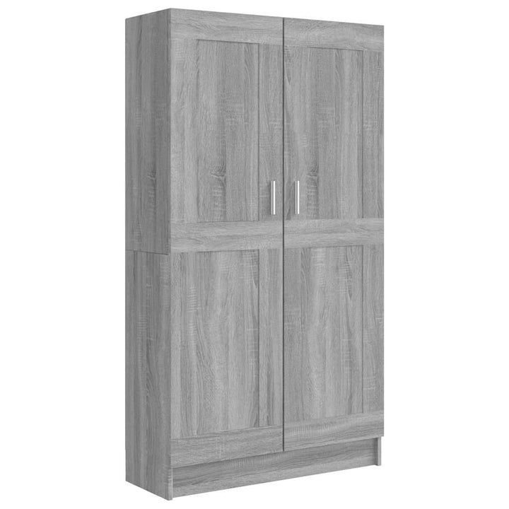 bogreol 82,5x30,5x150 cm konstrueret træ grå sonoma-eg
