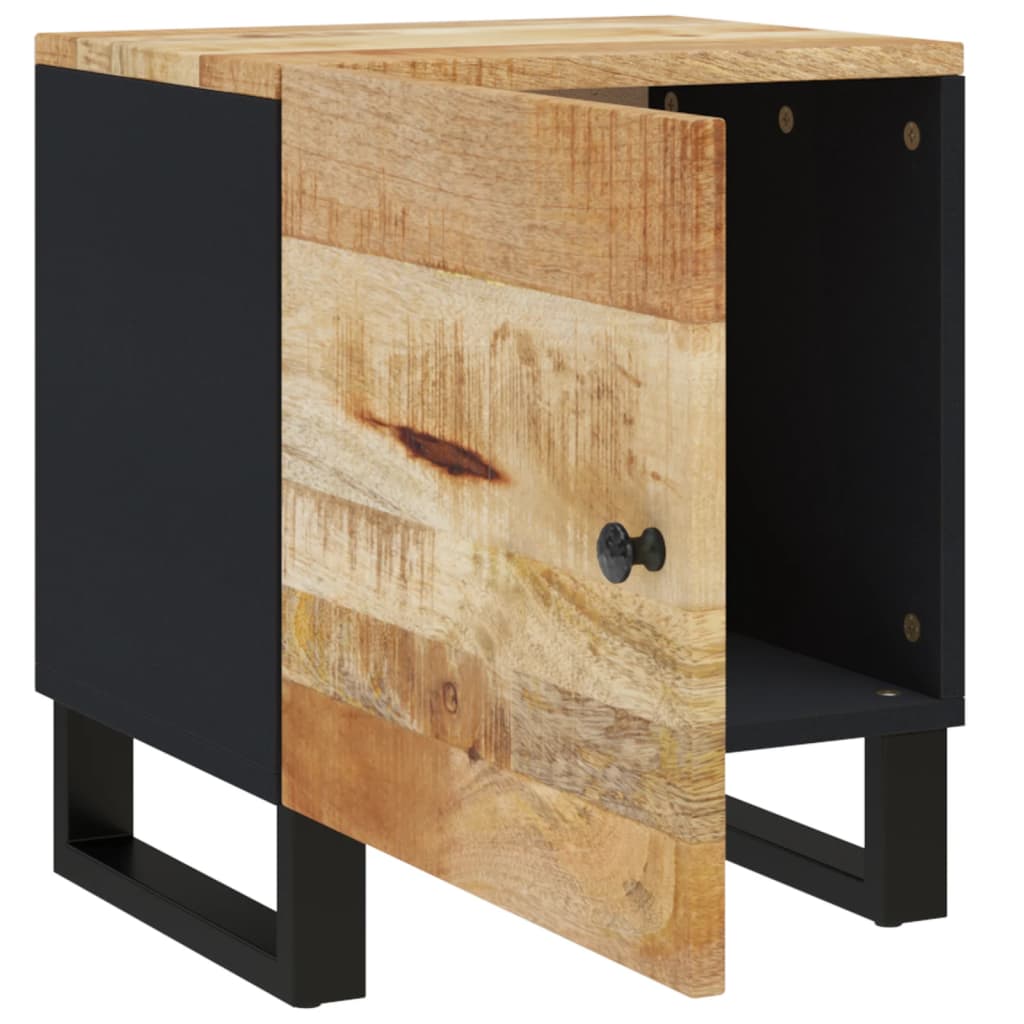 sengebord 40x33x46 cm massivt mangotræ