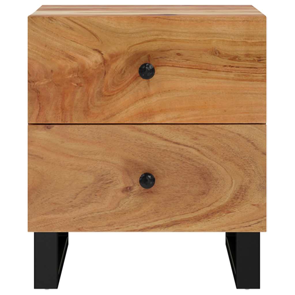 sengeborde 2 stk. 40x33x46 cm massivt akacietræ