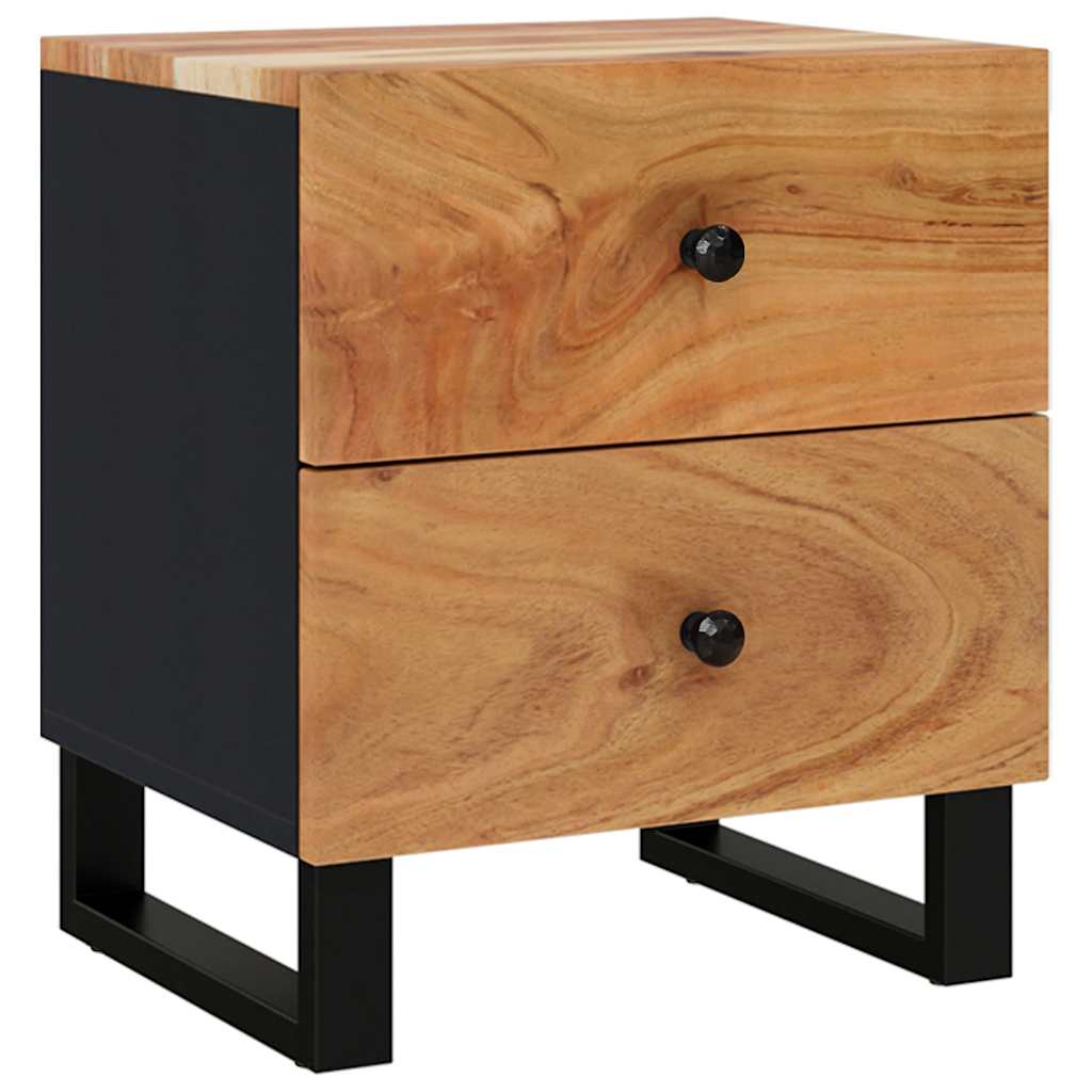 sengeborde 2 stk. 40x33x46 cm massivt akacietræ